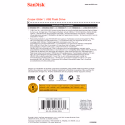 SanDisk Cruzer Glide unità flash USB 128 GB USB tipo A 2.0 Nero, Rosso - Vista aggiuntiva 7