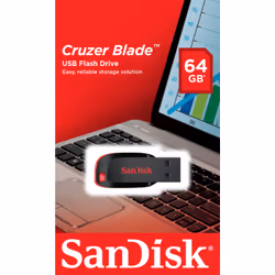 SanDisk Cruzer Blade unità flash USB 64 GB USB tipo A 2.0 Nero, Rosso - Vista aggiuntiva 7
