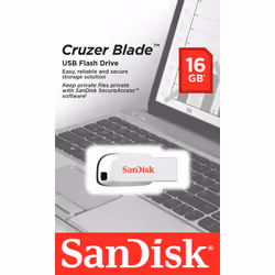 SanDisk Cruzer Blade unità flash USB 16 GB USB tipo A 2.0 Bianco - Vista aggiuntiva 4