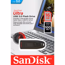 SanDisk Ultra unità flash USB 16 GB USB tipo A 3.2 Gen 1 (3.1 Gen 1) Nero - Vista aggiuntiva 8
