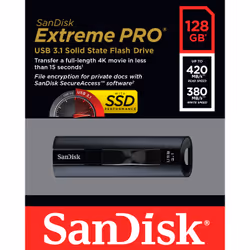 SanDisk Extreme Pro unità flash USB 128 GB USB tipo A 3.2 Gen 1 (3.1 Gen 1) Nero - Vista aggiuntiva 7