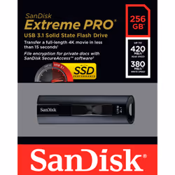 SanDisk Extreme Pro unità flash USB 256 GB USB tipo A 3.2 Gen 1 (3.1 Gen 1) Nero - Vista aggiuntiva 7