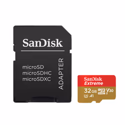 SanDisk Extreme 32 GB MicroSDHC UHS-I Classe 10 - Vista aggiuntiva 4