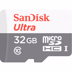 SanDisk Ultra MicroSDHC 32GB UHS-I + SD Adapter, 32 GB, MicroSDHC, Classe 10, UHS-I, 80 MB/s, Resistente agli urti, A prova d ...