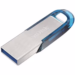 SanDisk Ultra Flair unità flash USB 128 GB USB tipo A 3.2 Gen 1 (3.1 Gen 1) Blu, Argento - Vista aggiuntiva 5