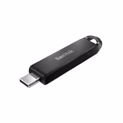 SanDisk Ultra, 64 GB, USB tipo-C, 3.2 Gen 1 (3.1 Gen 1), 150 MB/s, Lamina di scorrimento, Nero