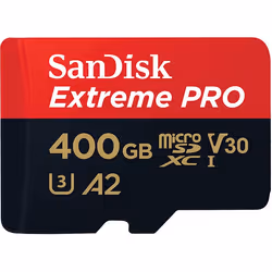 SanDisk EXTREME PRO UHS-I 400 GB, 400 GB, MicroSDXC, Classe 10, UHS-I, 170 MB/s, 90 MB/s