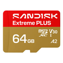 SanDisk Extreme PLUS 64 GB MicroSDXC UHS-I Classe 3