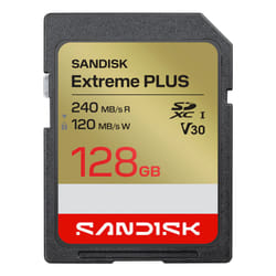 SanDisk Extreme PLUS 128 GB SDXC UHS-I