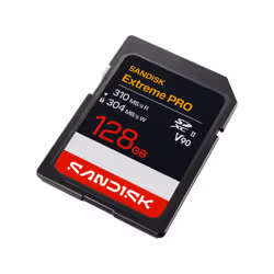 SanDisk Extreme PRO SD UHS-II V90 Card - 128GB SDXC - Vista aggiuntiva 2