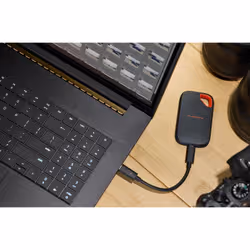 SanDisk Extreme Portable SSD (V3) 500 GB USB tipo-C USB 3.2 Gen 2x2 Rosso, Blu - Vista aggiuntiva 2