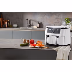 Ninja AF400EU Doppia 9,5 L Indipendente 2470 W Friggitrice ad aria calda Bianco - Vista aggiuntiva 8