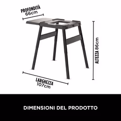 Ninja Tavola laterale e supporto regolabile Woodfire - Vista aggiuntiva 6