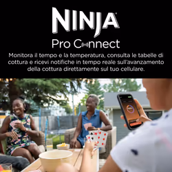 Ninja Barbecue elettrico e Affumicatore Woodfire Pro Connect XL OG901EU - Vista aggiuntiva 7