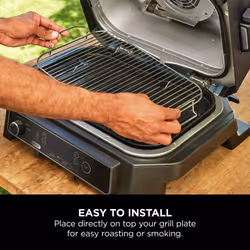 Ninja - Griglia per barbecue elettrica e griglia per affumicatore Woodfire xl