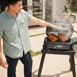 Ninja OG850EU barbecue per l'aperto e bistecchiera Grill Elettrico Nero, Grigio 1700 W - Vista aggiuntiva 4