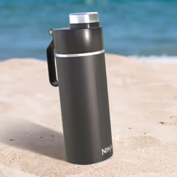 SharkNinja Thirsti Uso quotidiano, Fitness, Trekking, Sport 700 ml Plastica, Acciaio inox Nero