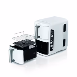 SharkNinja SL400EUWH friggitrice Doppia 9,5 L Indipendente 2470 W Friggitrice ad aria calda Bianco - Vista aggiuntiva 4