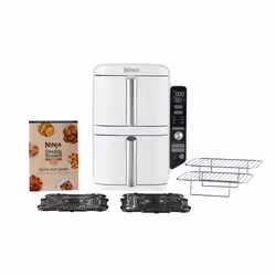 SharkNinja SL400EUWH friggitrice Doppia 9,5 L Indipendente 2470 W Friggitrice ad aria calda Bianco - Vista aggiuntiva 5