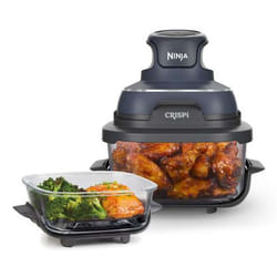 Ninja CRISPi Singolo 3,8 L 1700 W Friggitrice ad aria calda Blu, Grigio, Trasparente