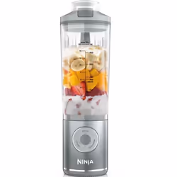 Ninja BC251EUSL, Frullatore portatile, 0,57 L, Tritaghiaccio, Argento, Trasparente