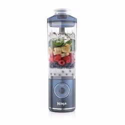 Ninja BC251EUNV, Frullatore portatile, 0,57 L, Tritaghiaccio, Blu, Trasparente