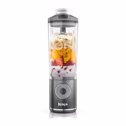 Ninja BC251EUGY, Frullatore portatile, 0,57 L, Tritaghiaccio, Grigio, Trasparente