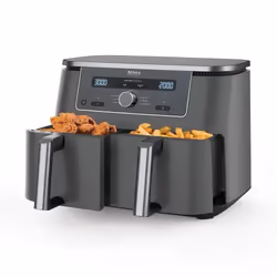 Ninja DZ400EU friggitrice Doppia 9,5 L Indipendente 2470 W Friggitrice ad aria calda Grigio - Vista aggiuntiva 2