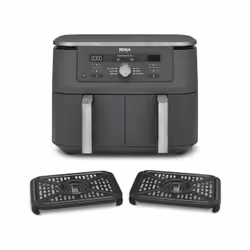 Ninja DZ400EU friggitrice Doppia 9,5 L Indipendente 2470 W Friggitrice ad aria calda Grigio - Vista aggiuntiva 3