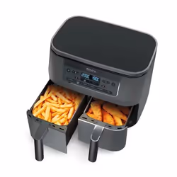Ninja DZ300EU friggitrice Doppia 7,6 L Indipendente 2400 W Friggitrice ad aria calda Grigio - Vista aggiuntiva 2