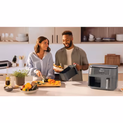 Ninja DZ300EU friggitrice Doppia 7,6 L Indipendente 2400 W Friggitrice ad aria calda Grigio - Vista aggiuntiva 5