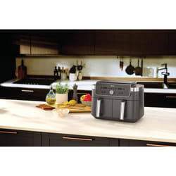 Ninja DualZone MAX Doppia 9,5 L Indipendente 2470 W Friggitrice ad aria calda Grigio