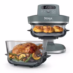 Ninja CRISPi PRO 7-in-1 Singolo Indipendente 2050 W Friggitrice ad aria calda Grigio, Trasparente - Vista aggiuntiva 2