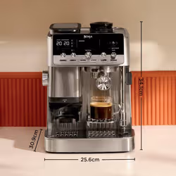 Ninja Luxe Café MINI Plus Macchina per caffè espresso semiautomatica con macinacaffè 1,3 L 9 bar Argento - Vista aggiuntiva 5