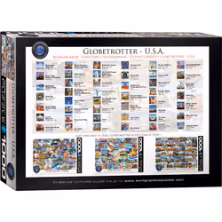 Eurographics Globetrotter USA 1000pcs Puzzle 1000 pz Città