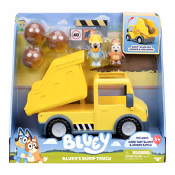 Moose Toys Bluey's Dump Truck, Camion benne, 3 an(s), Plastique, Jaune