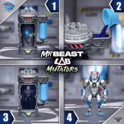 Moose Toys Mr Beast Lab Mutators - Mutatie Kamer Metallic Panther - Vista aggiuntiva 6