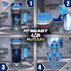 Moose Toys Mr Beast Lab Mutators - Mutatie Kamer Stealth Panther - Vista aggiuntiva 6