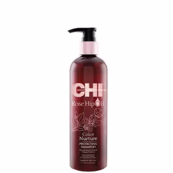 CHI Rose Hip Oil, 340 ml, Shampoo, Donna, Capelli colorati, Protezione del colore, Shine, Flacone a pompa