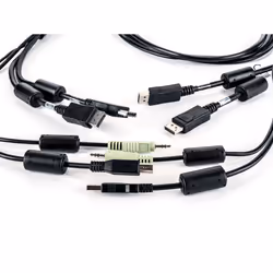 Vertiv Avocent CBL0106, 1,8 m, USB, USB, DisplayPort, USB, 2-DP, 1-USB, 1-3.5mm