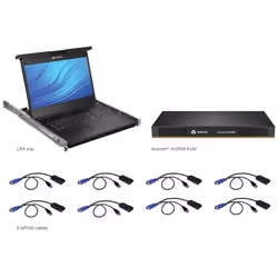 Vertiv Avocent 8 Computer - 47 cm (18,5") LED - UXGA - 1600 x 1200 - 16:9Porta PS/2USBVGA - Tastiera - TouchPad - 120 V AC, 2 ...