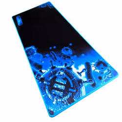 Enhance GX-MP2 XXL, Nero, Blu, Immagine, Fibra, Gomma, Barra appoggiaferro antiscivolo, Tappetino per mouse per gioco da comp ...
