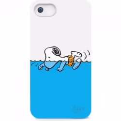 jWIN Snoopy Sports Series, Cover, Apple, iPhone 5, Bianco