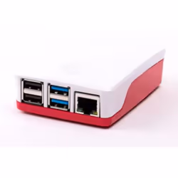 Raspberry Pi 1876751 accessorio per scheda di sviluppo Custodia Rosso, Bianco