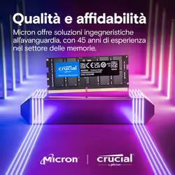 Crucial CT32G64C52CS5 memoria 32 GB 1 x 32 GB DDR5 6400 MT/s 262-pin SO-DIMM - Vista aggiuntiva 5