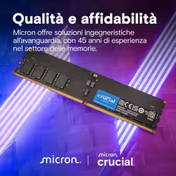 Crucial CT32G64C52CU5 memoria 32 GB 1 x 32 GB DDR5 6400 MT/s 288-pin DIMM - Vista aggiuntiva 5