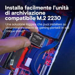 Crucial P310 2 TB PCIe Gen4 NVMe 2230 M.2 SSD - Vista aggiuntiva 6