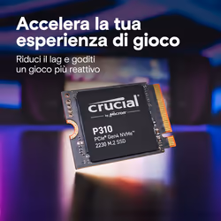 Crucial P310 1 TB PCIe Gen4 NVMe 2230 M.2 SSD - Vista aggiuntiva 4