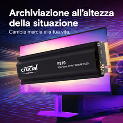 Crucial P310 2 TB M.2 PCI Express 4.0 NVMe - Vista aggiuntiva 6