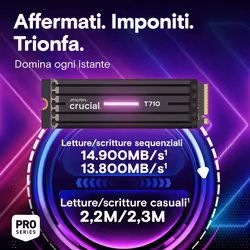 Crucial T710 1 TB M.2 PCI Express 5.0 NVMe - Vista aggiuntiva 2